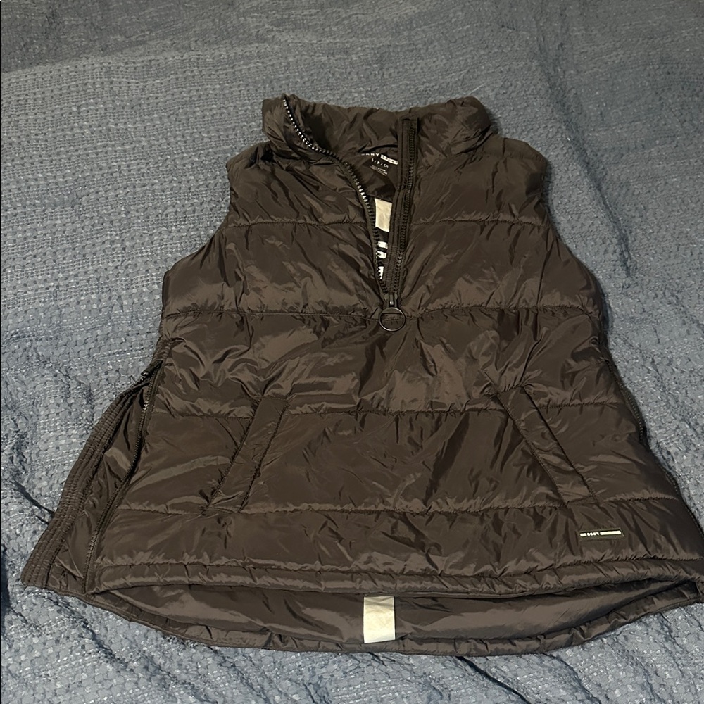 DKNY Sport Black Puffer Vest
